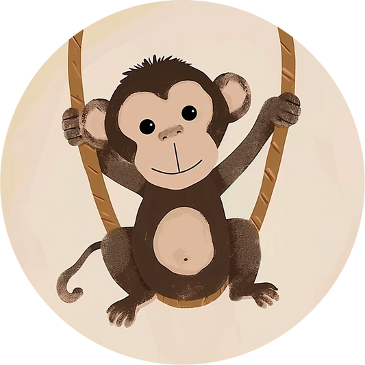 Monkey №2 rund affisch