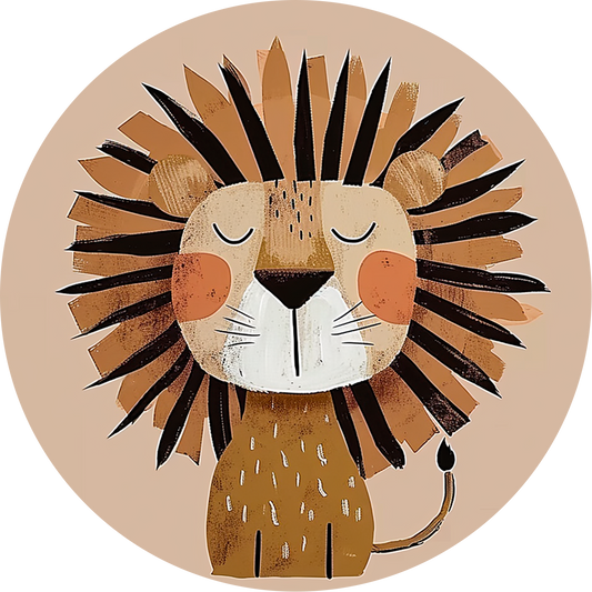 Lion №2 rund affisch