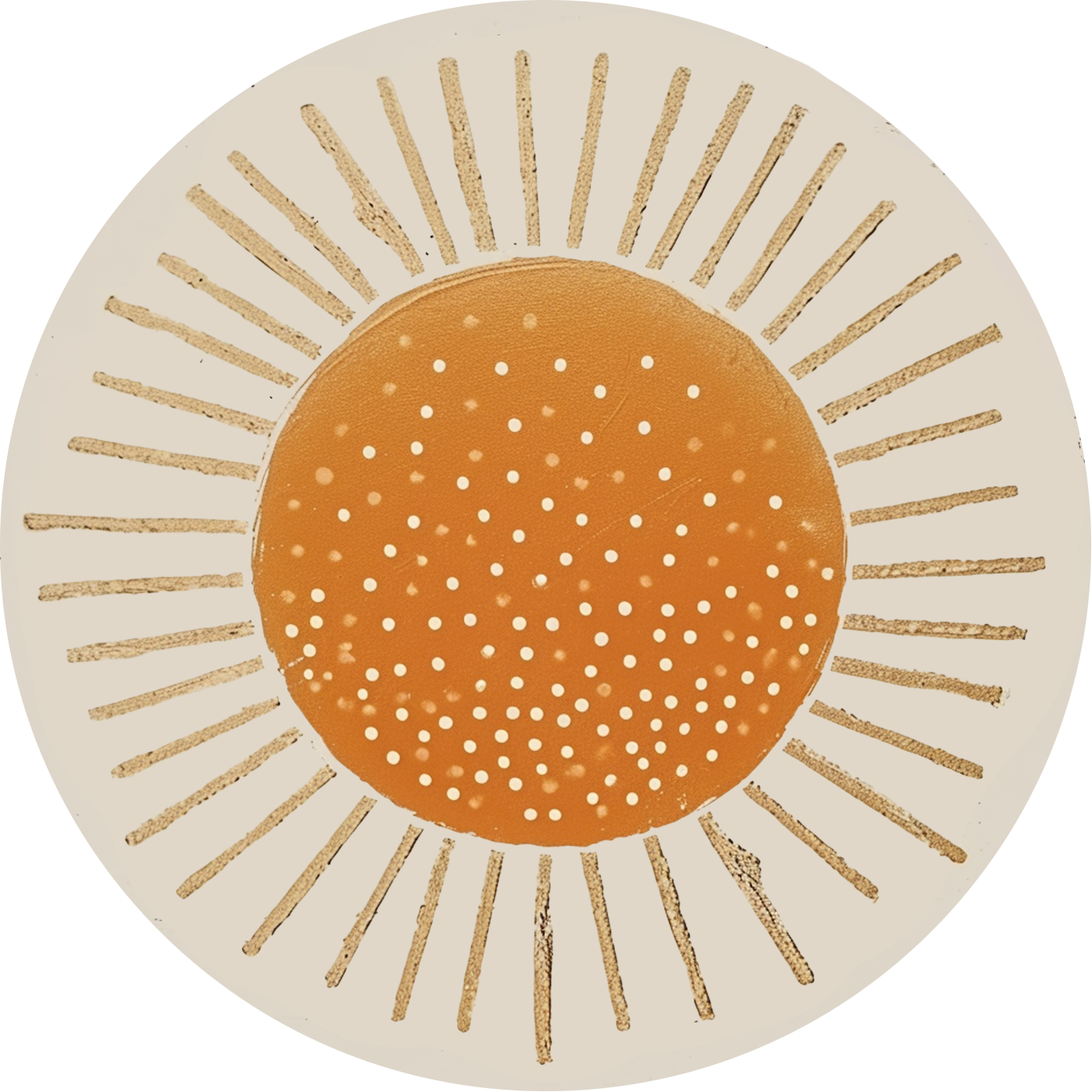 Sun Round Poster