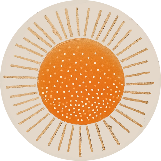 Sun Round Poster