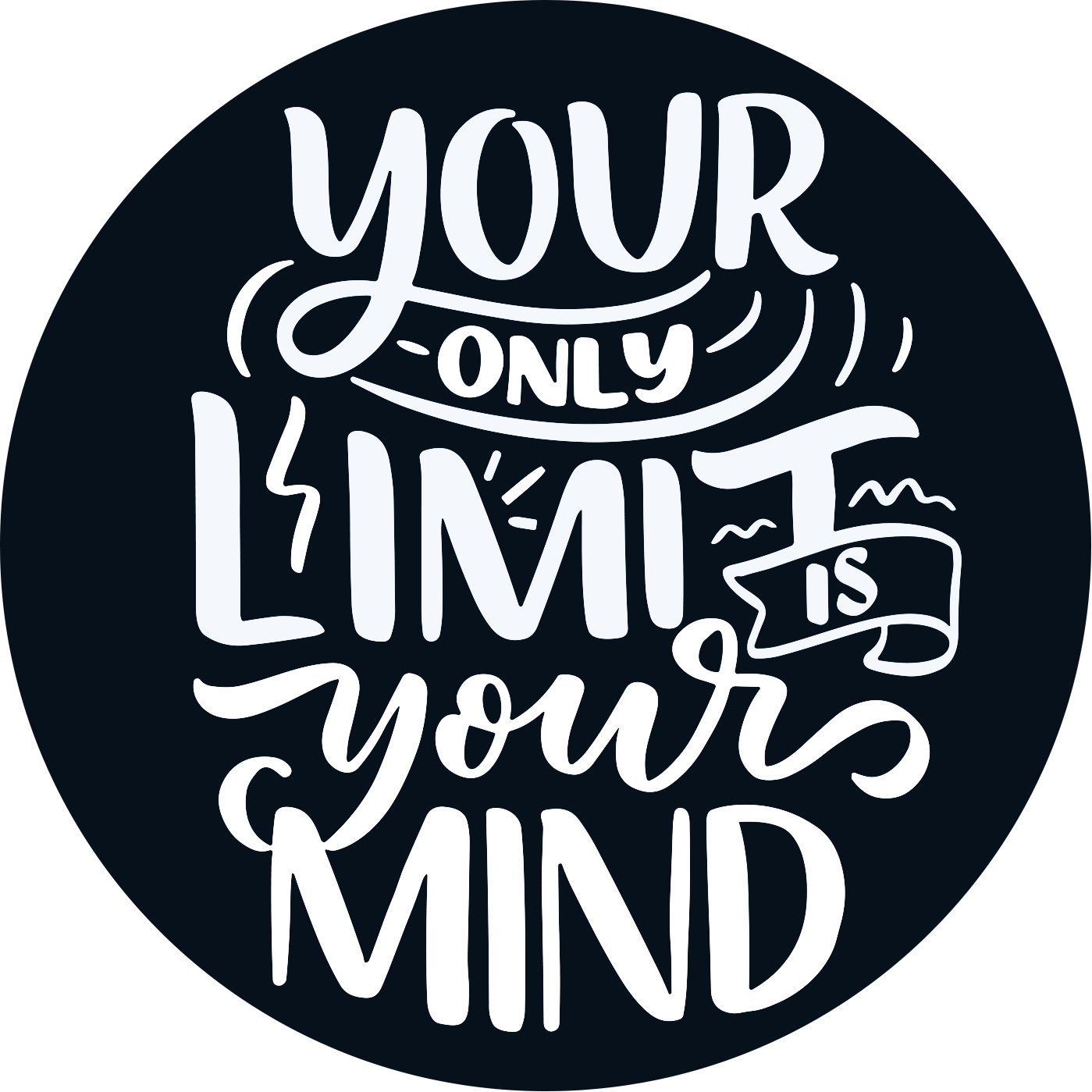 Your Only Limit is Your MindRound Poster