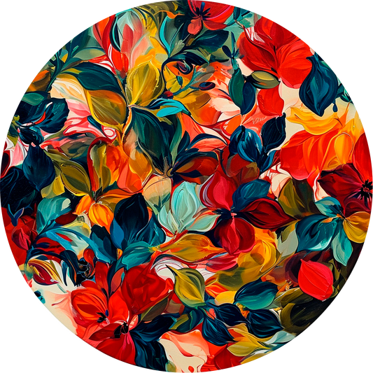 Autumn Garden Round Poster