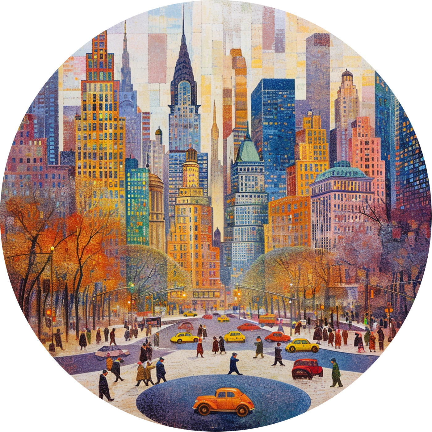 Central Park Rond Poster