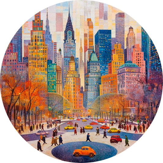 Central Park Rond Poster