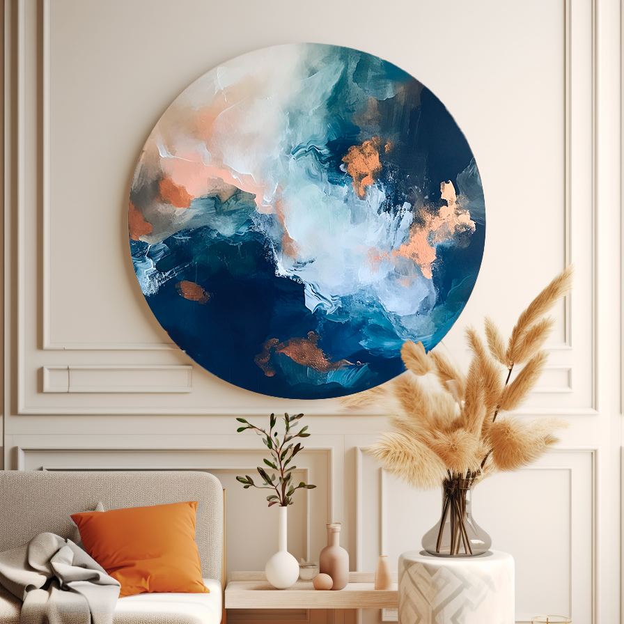 Sea Surface Round Poster