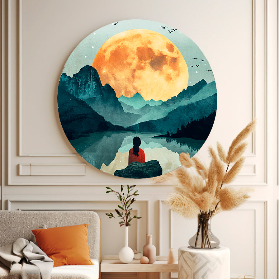 Big Moon Round Poster